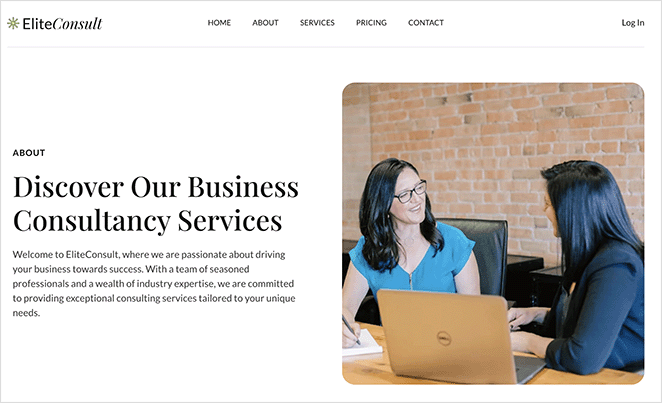 Exemple de création d'une page "À propos de nous" dans WordPress