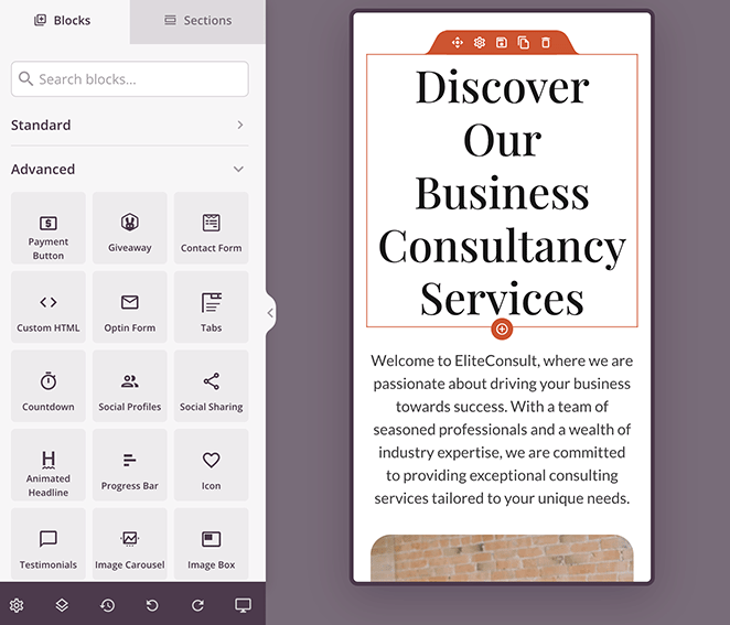 Prévisualisez votre page "À propos de moi" sur les appareils mobiles