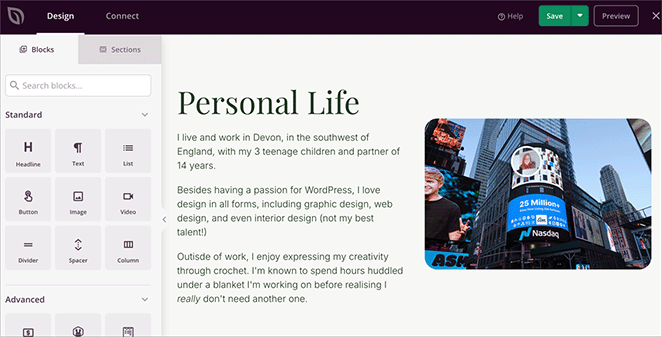 about-page-section - SeedProd Custom WordPress theme about page section