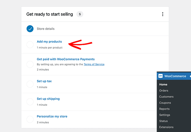 WooCommerce product screen showing how to add new items to your WordPress store and shopping cart