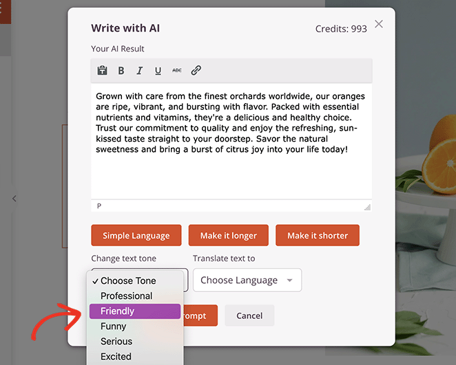 ai-text-tone - SeedProd Change the tone of AI generated text in SeedProd
