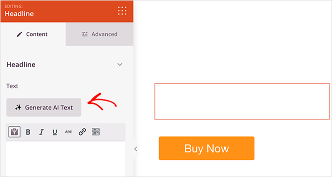 generate-ai-text-1 - SeedProd Generate AI text in SeedProd page builder
