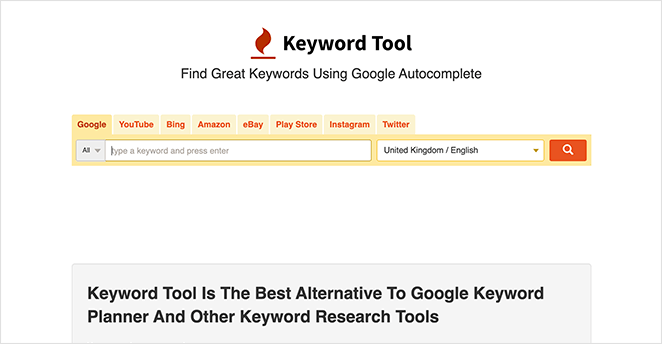 KeywordTool.io : un outil SEO populaire pour la recherche de mots-clés