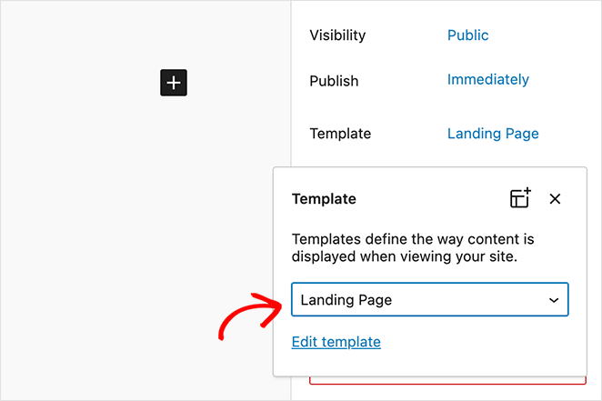 Appliquer le nouveau modèle de page personnalisé à n'importe quelle page