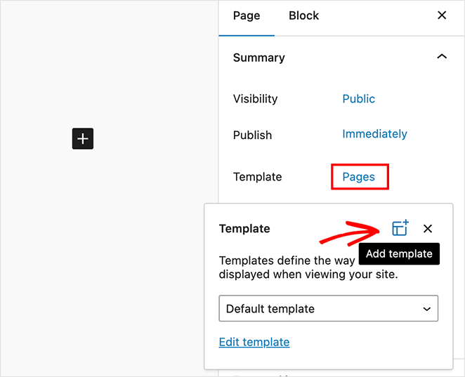 Ajouter un nouveau modèle de page dans WordPress