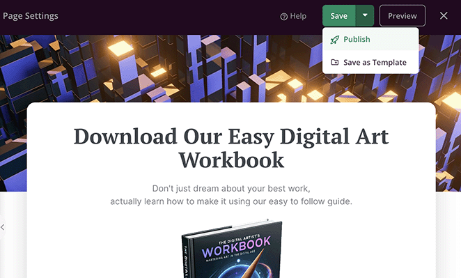 Publiez votre page personnalisée dans WordPress avec SeedProd