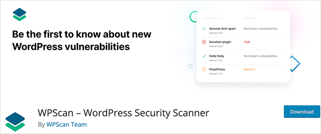 Plugin de sécurité WPScan pour WordPress